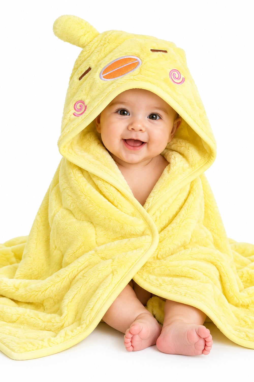 Fluffy Baby Hooded Blanket