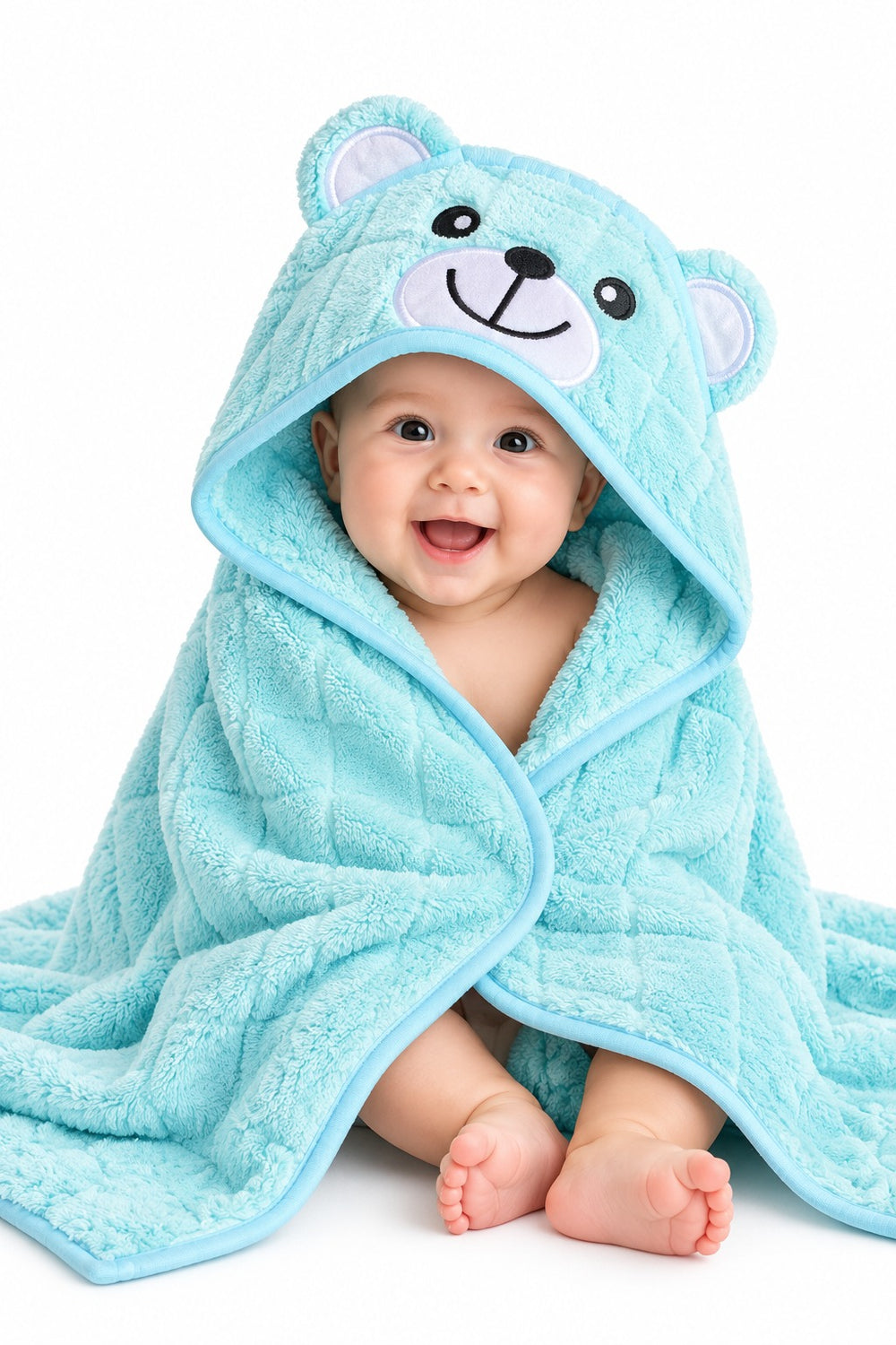 Fluffy Baby Hooded Blanket