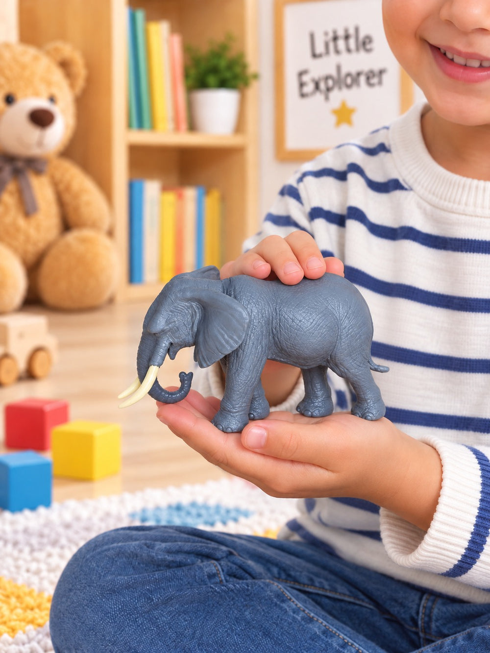 12 Pieces Silicone Animals Box
