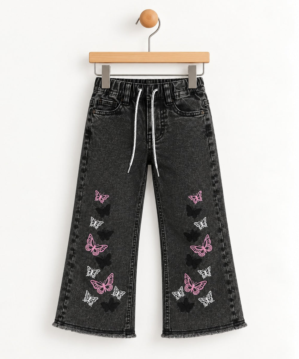 Girls Stylish Wide Leg Pants (3-10Y)