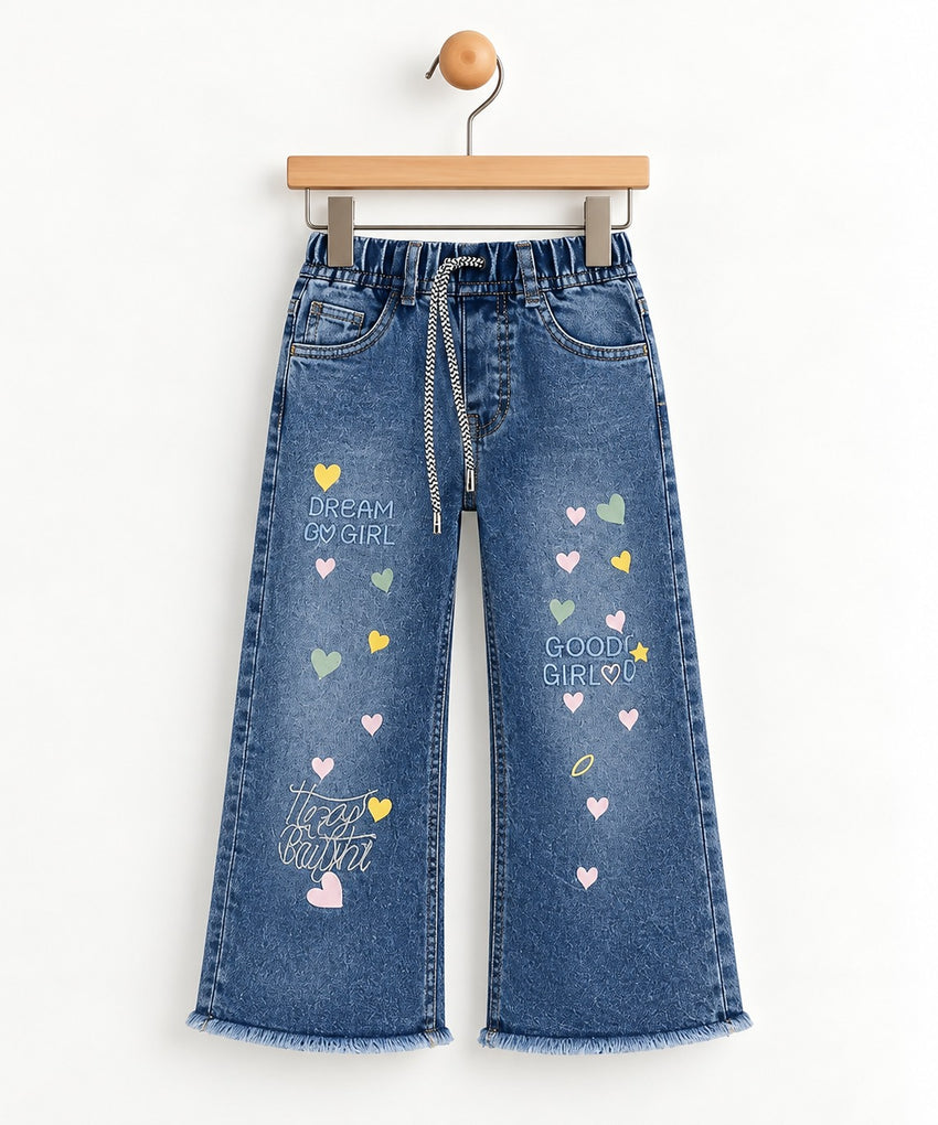 Girls Stylish Wide Leg Pants (3-10Y)