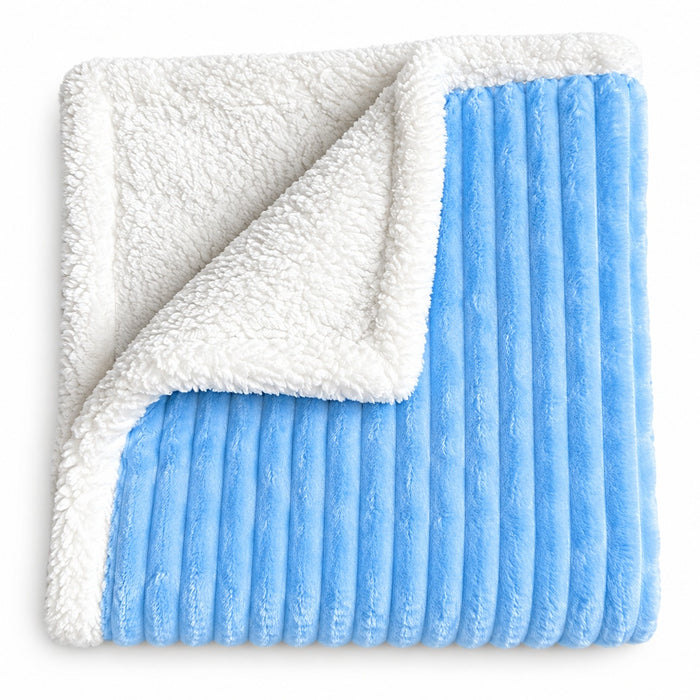Plush Ribbed Baby Blanket