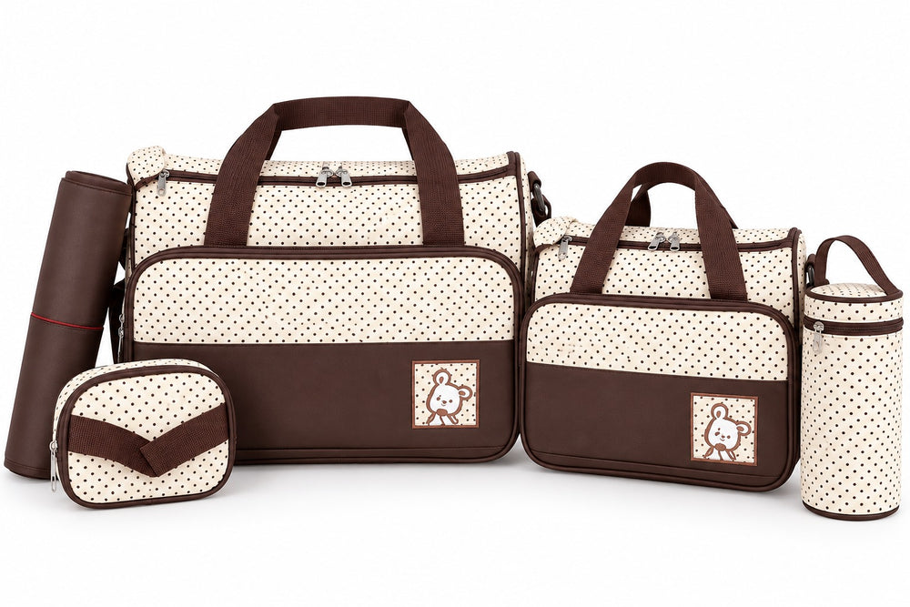 5 Pieces Dotted Bag Set