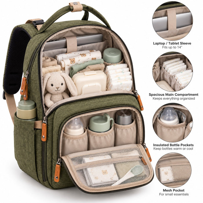 CHYTSMX-Mother Baby Care Bag Multi-Purpose