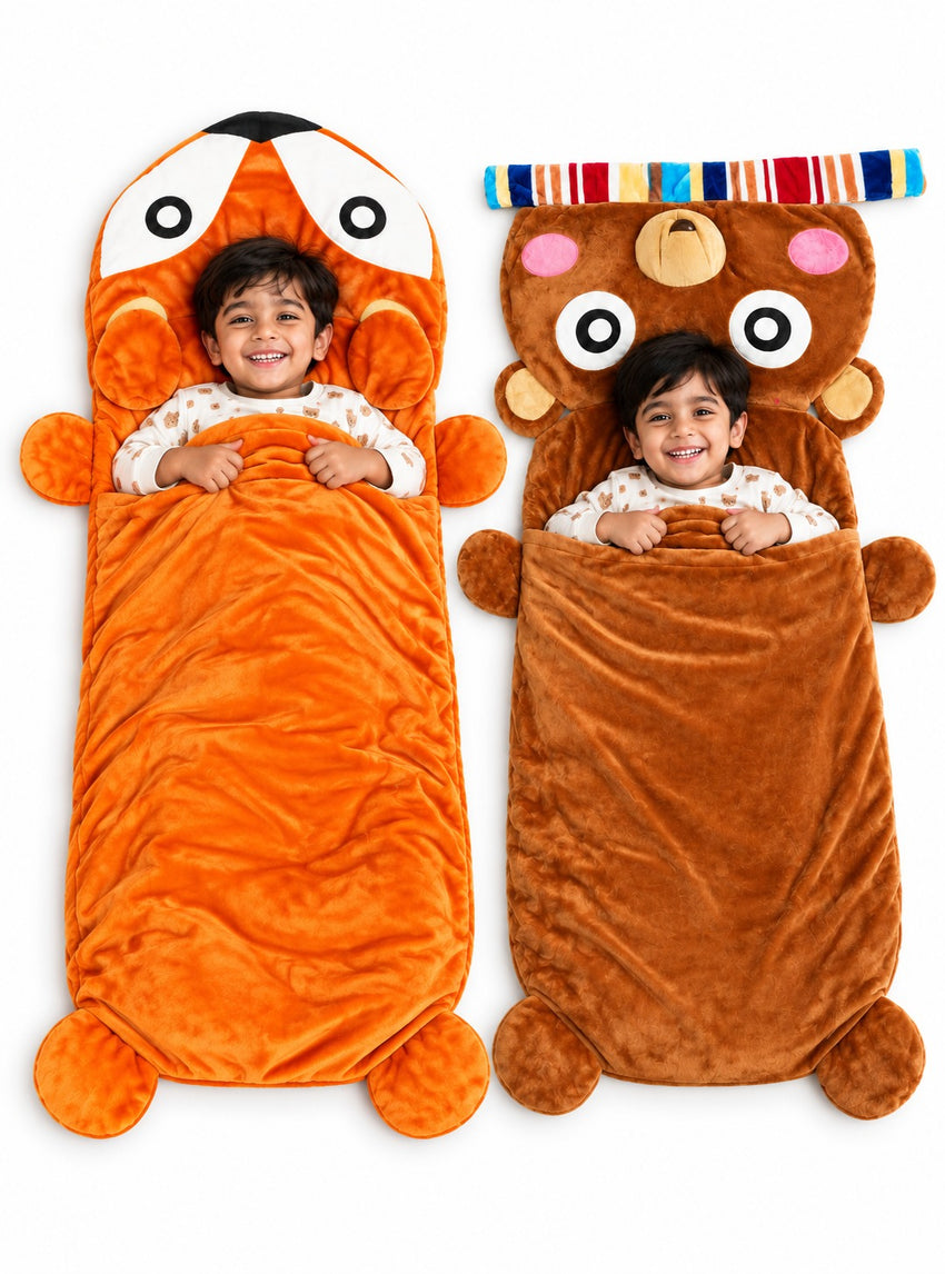 Cute Plush Swaddle Sleeping Sack (1-5Y)