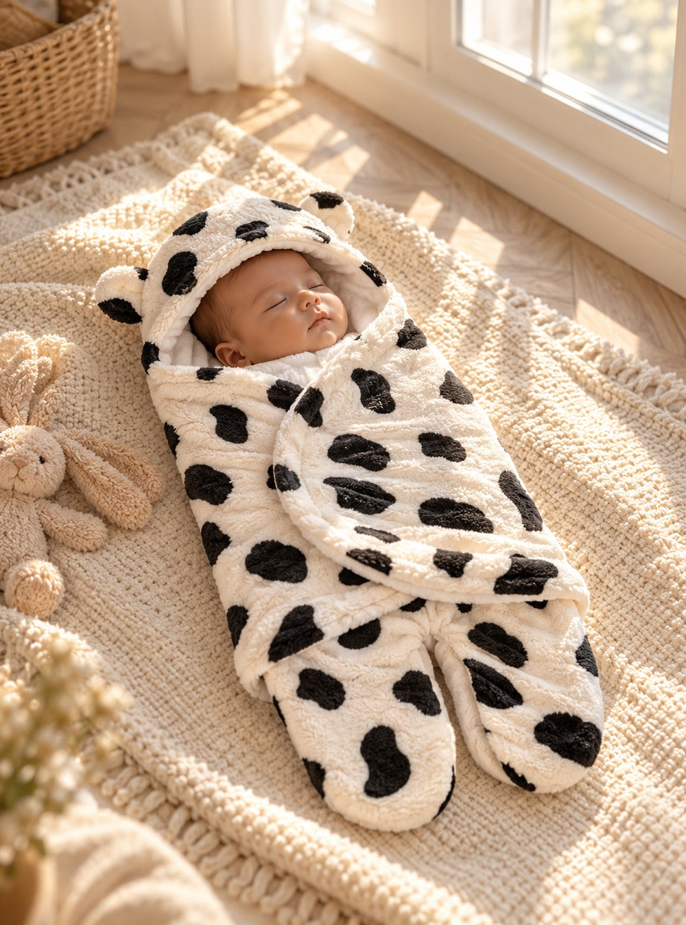 Thick Romper Blanket - Printed  (0-6M)