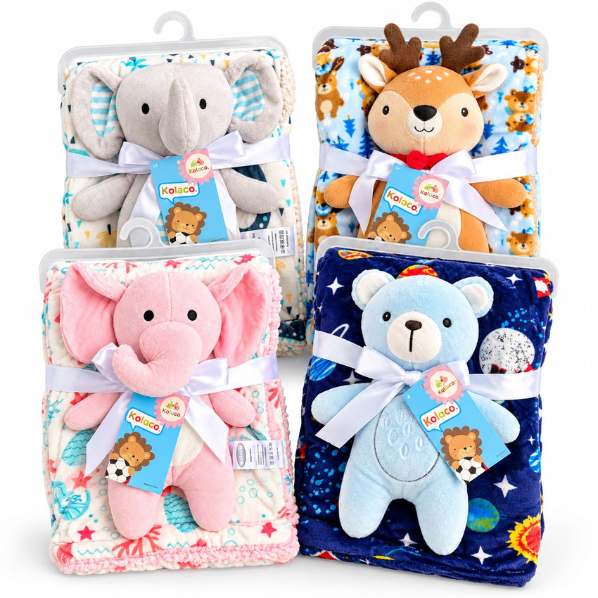 Baby Blanket & Plush Toy Set