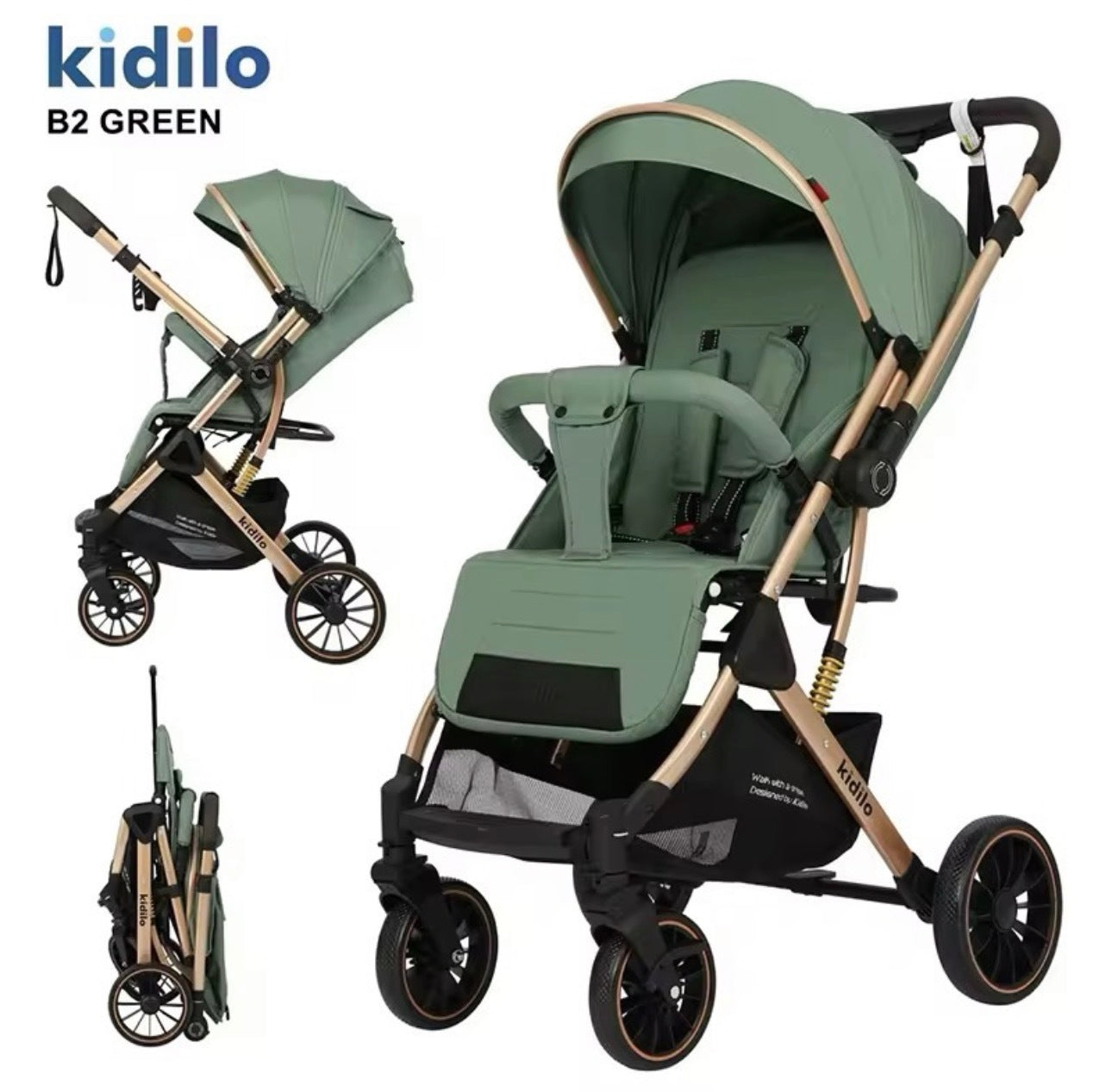 Kidilo Premium Travel Stroller - B2