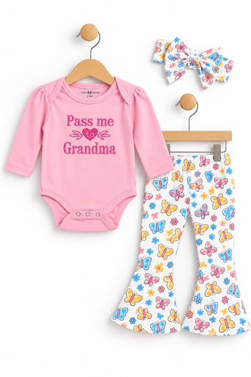 Grandma 3 Piece Baby Set (3-18M)