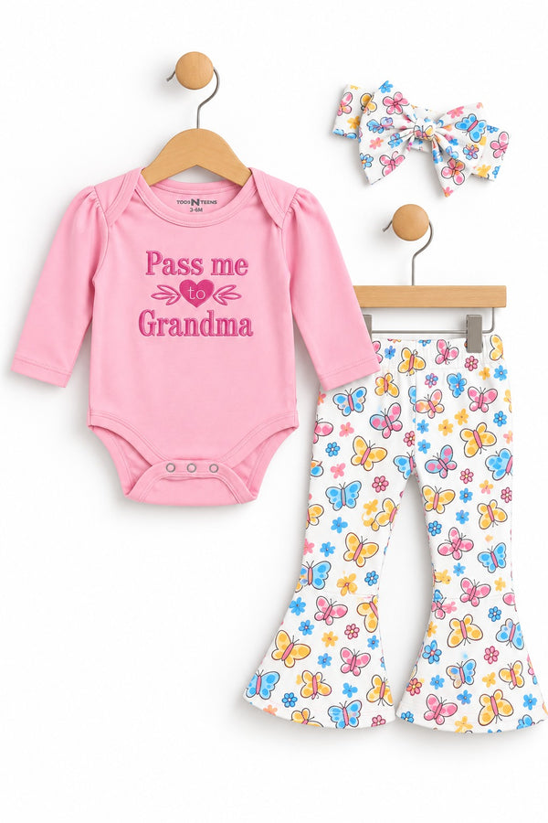Grandma 3 Piece Baby Set (3-18M)