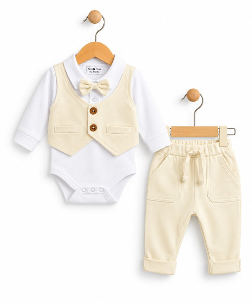 Dapper Baby Boy 2-Piece Tuxedo Set (0-36M)