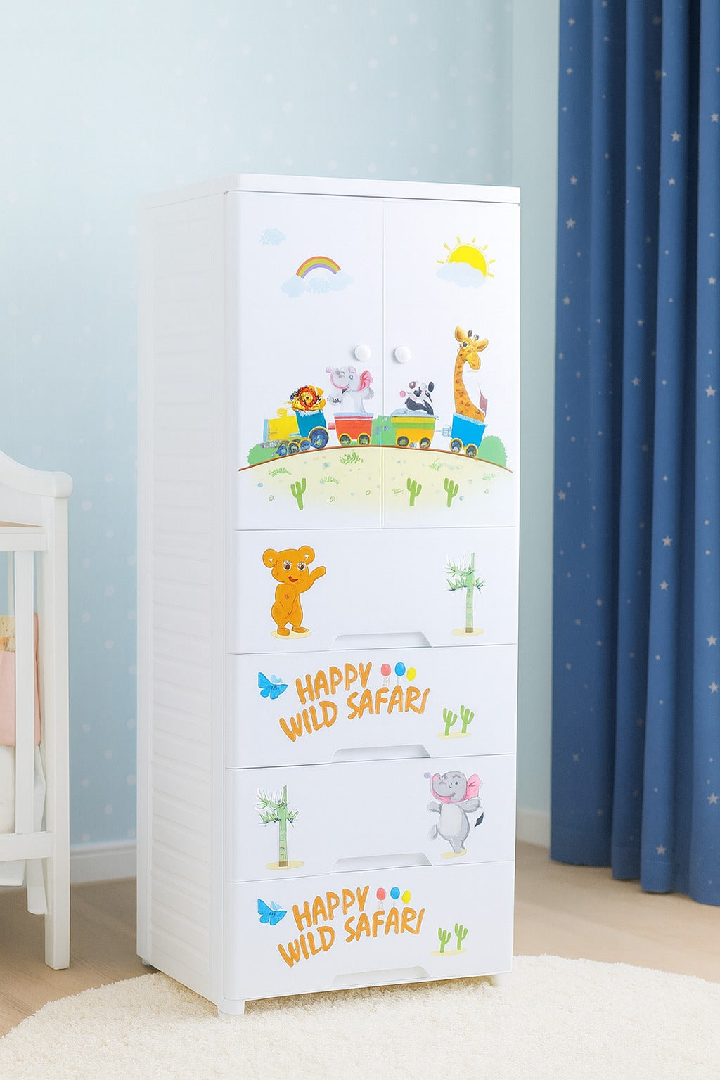 Safari Theme 7 Layer Wardrobe