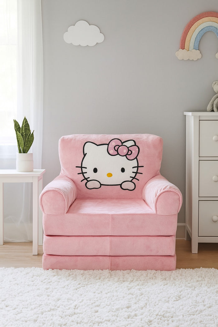 3 layered Character Sofa+Bed Pink Kitty