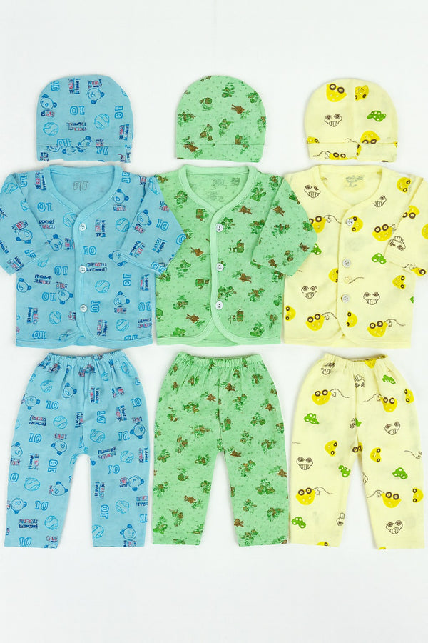Pack of 3 Jhabla Sets (NB-3 M)