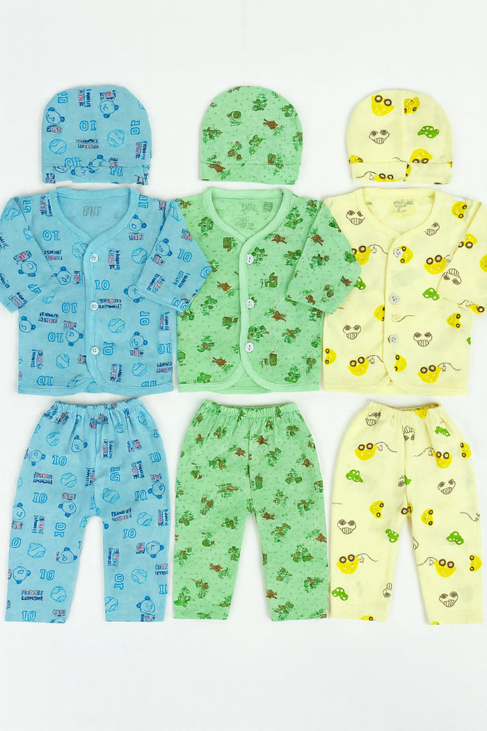 Pack of 3 Jhabla Sets (NB-3 M)