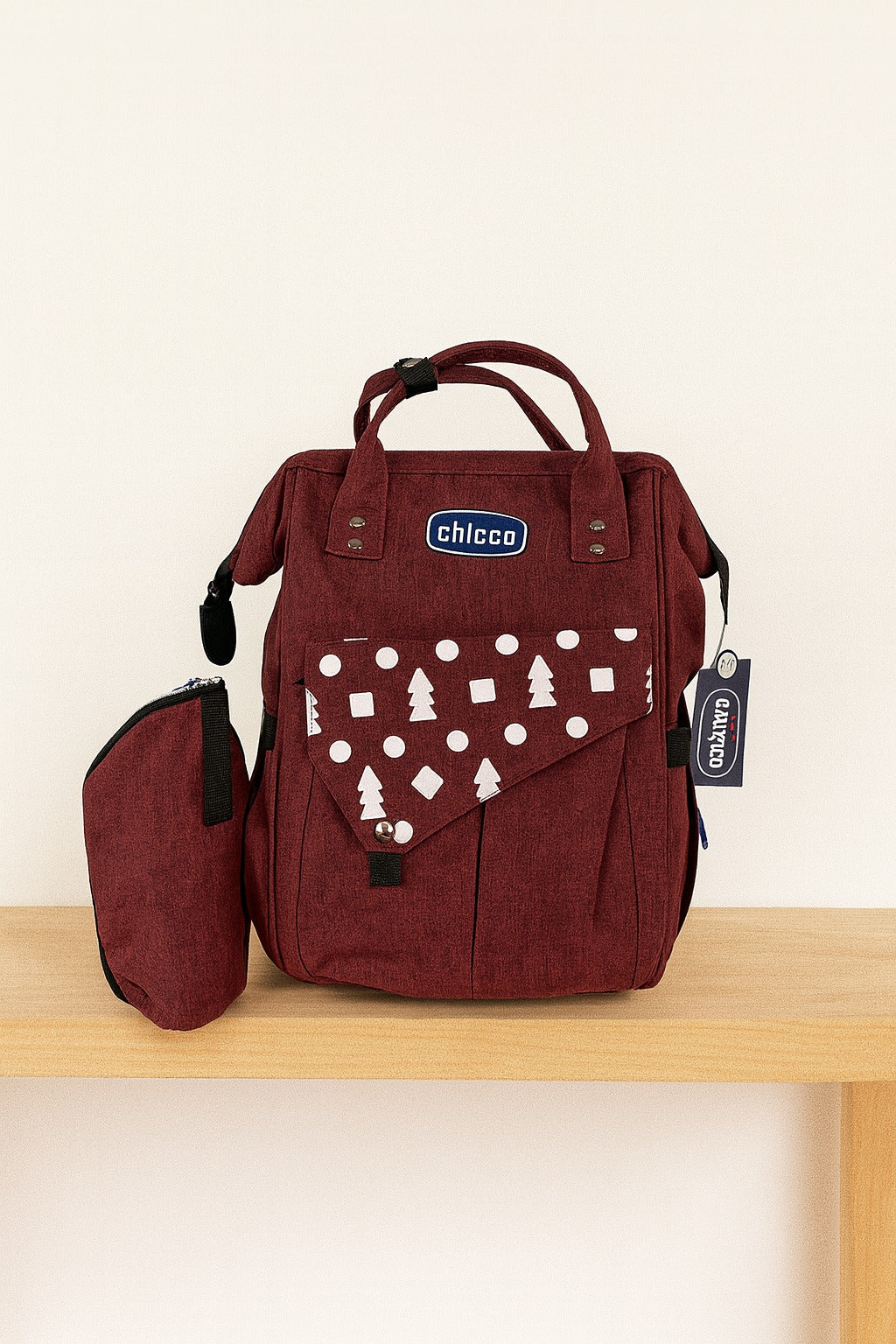 DB227-Chicco Tas Backpack For Mothers-RED