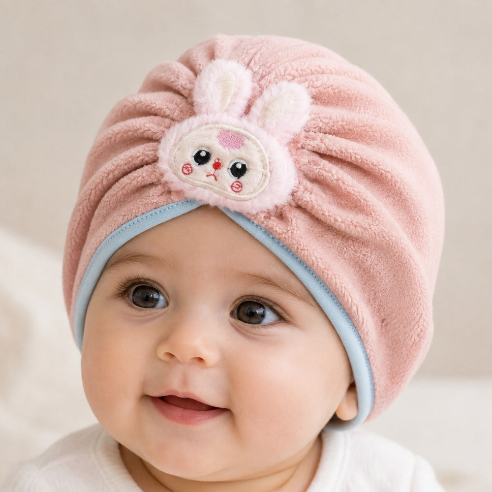 Furr winter Baby Cap (0-12M) - Pink