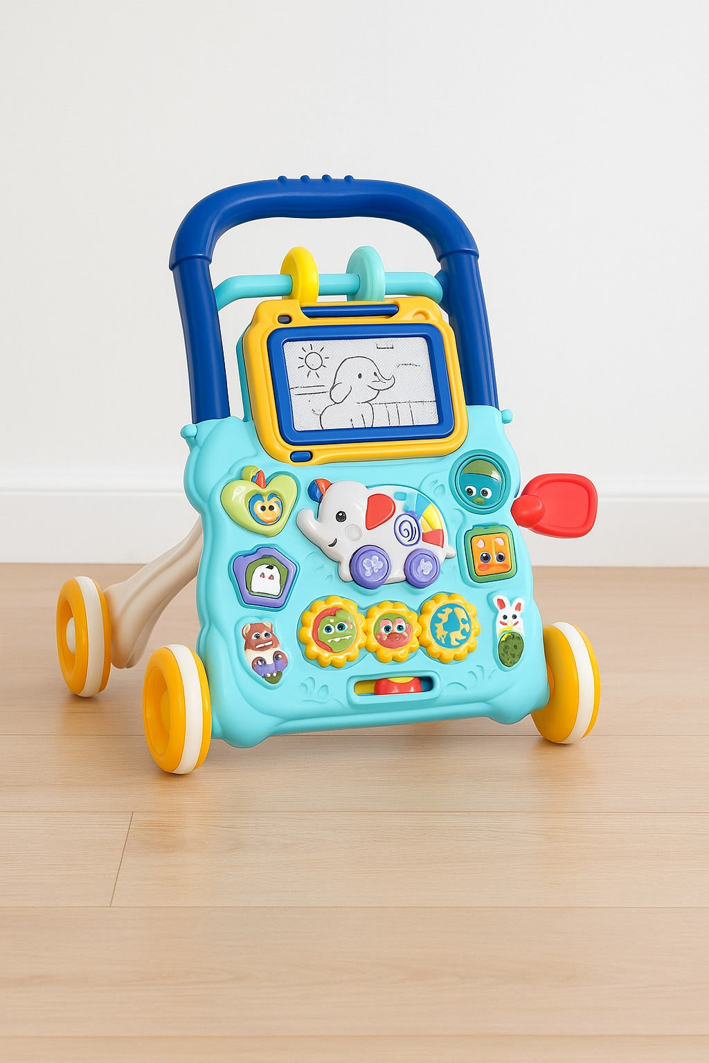 Huanger 2 in 1 Baby Walker with Drawing Board-Sit-to-Stand-BZ-0810-11