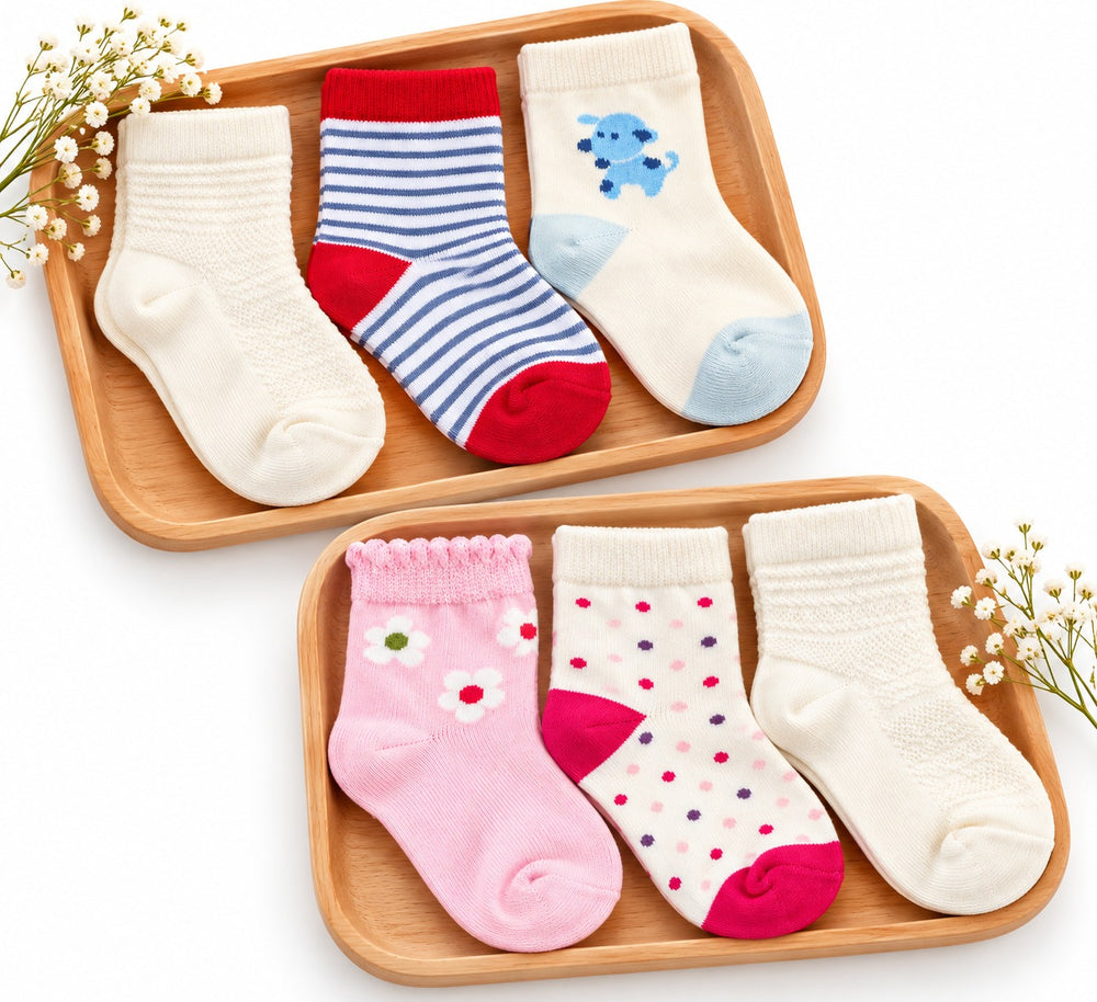 Boy & Girl Socks 3 pc Pack (1-2Y)