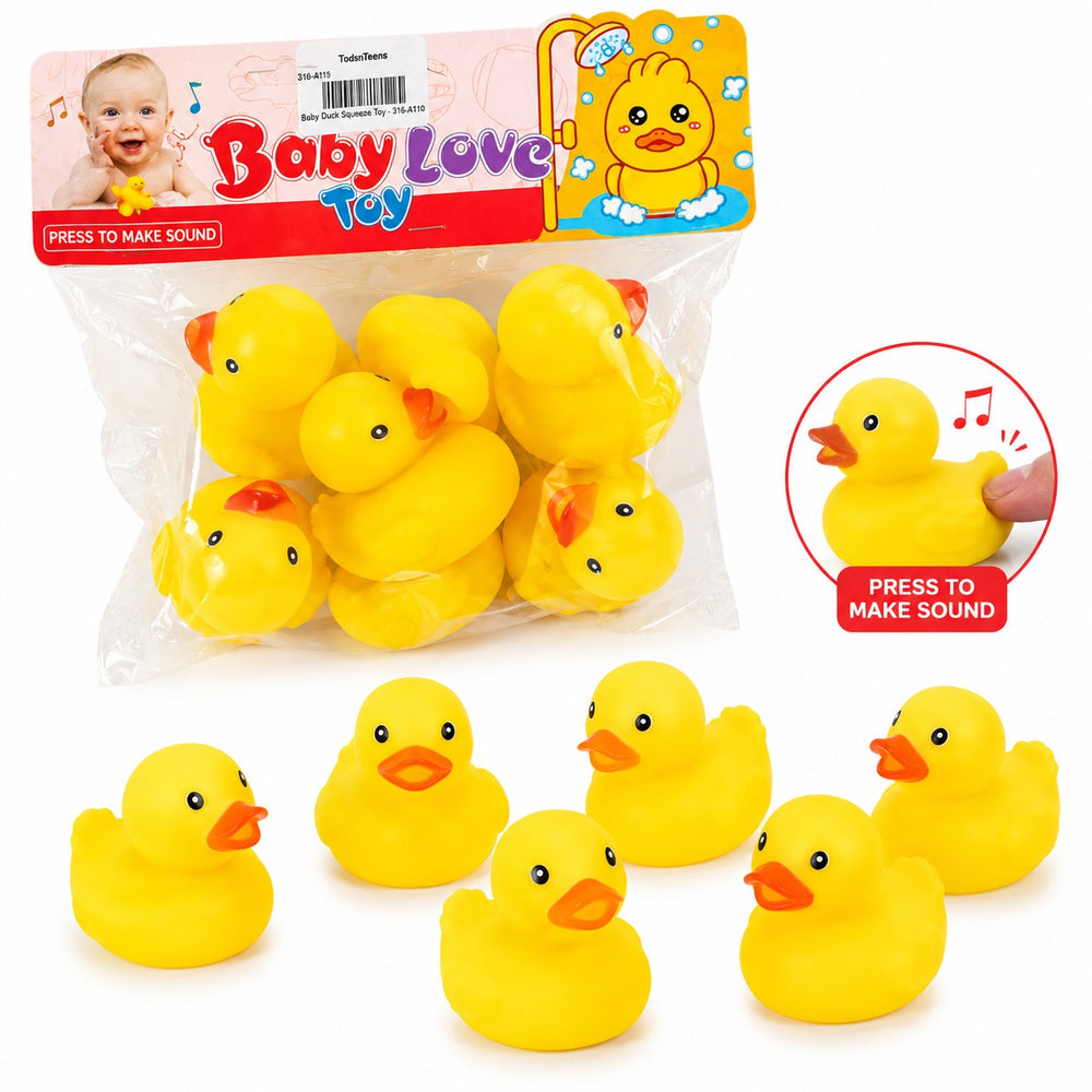 6 Pieces Cute Soft Silicone Ducks