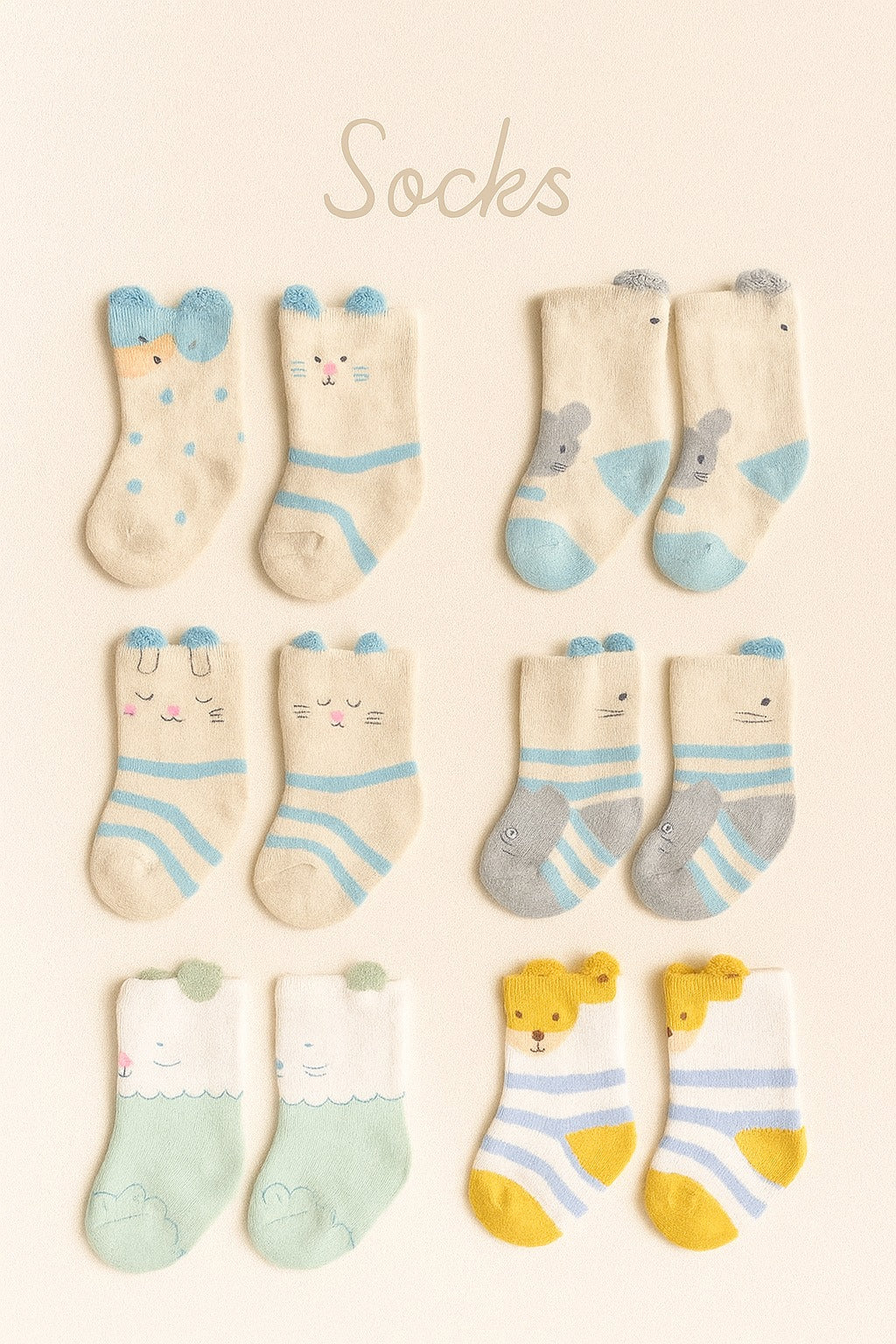 SH587-Winter Baby Socks (0-6M)