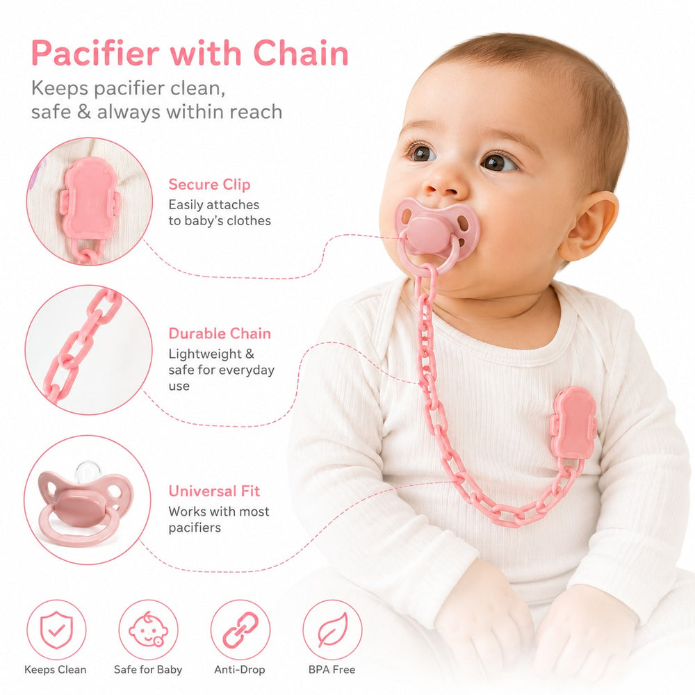 Baby Pacifier Chain with Pacifier