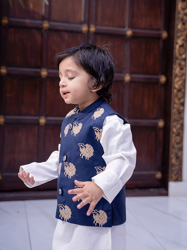 Blue Sheep 3 Piece Eastern Dress  (6-36M)