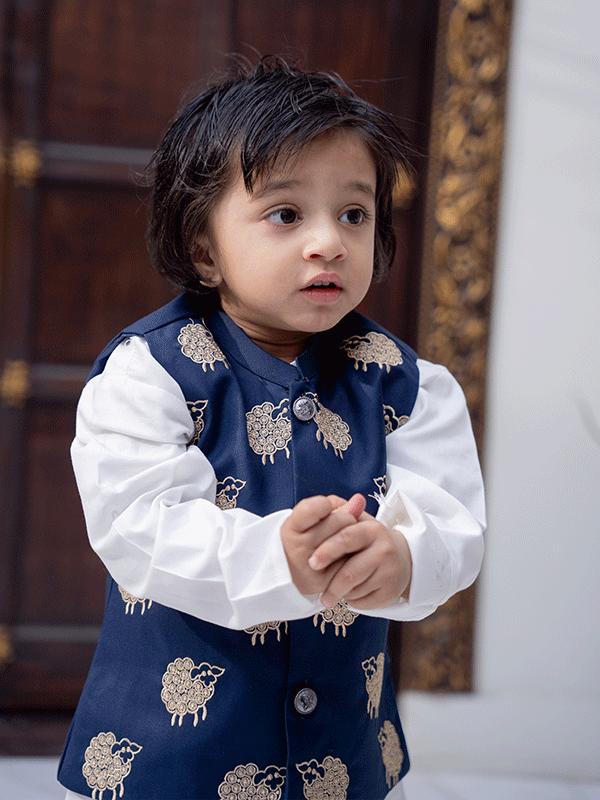 Blue Sheep 3 Piece Eastern Dress  (6-36M)