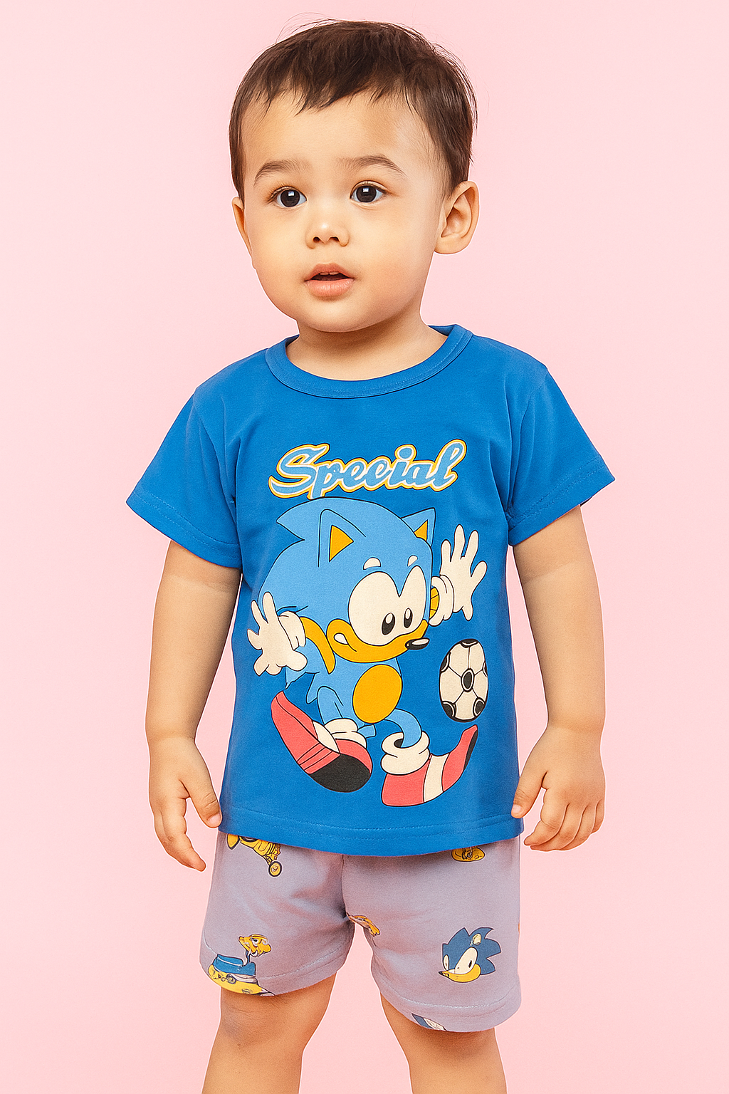 2 pc Summer Short + Shirt Set (12-36M)