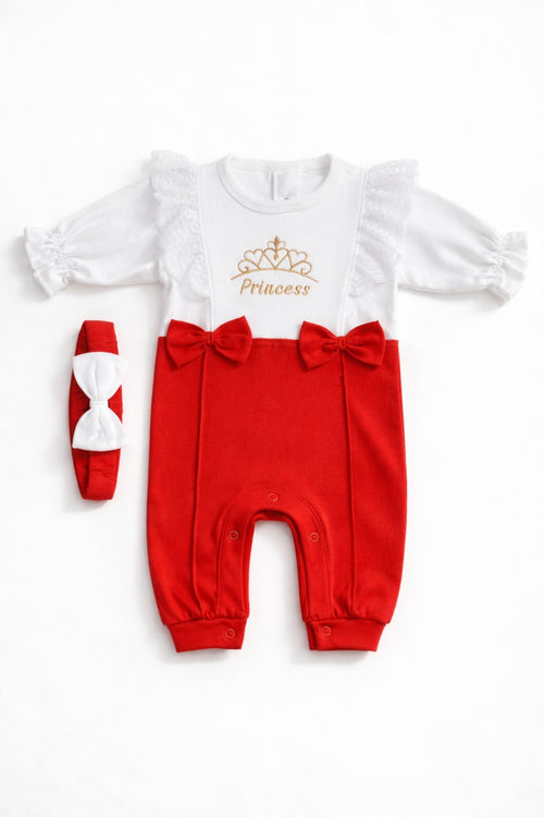 Little Princess Baby Girl Romper Set (0-6M)