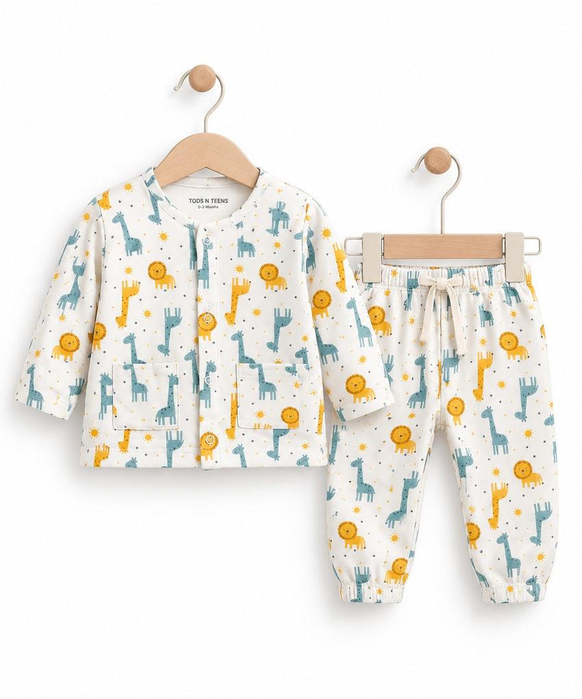 Safari Print Baby Girl 2-Piece Set (0-6M)