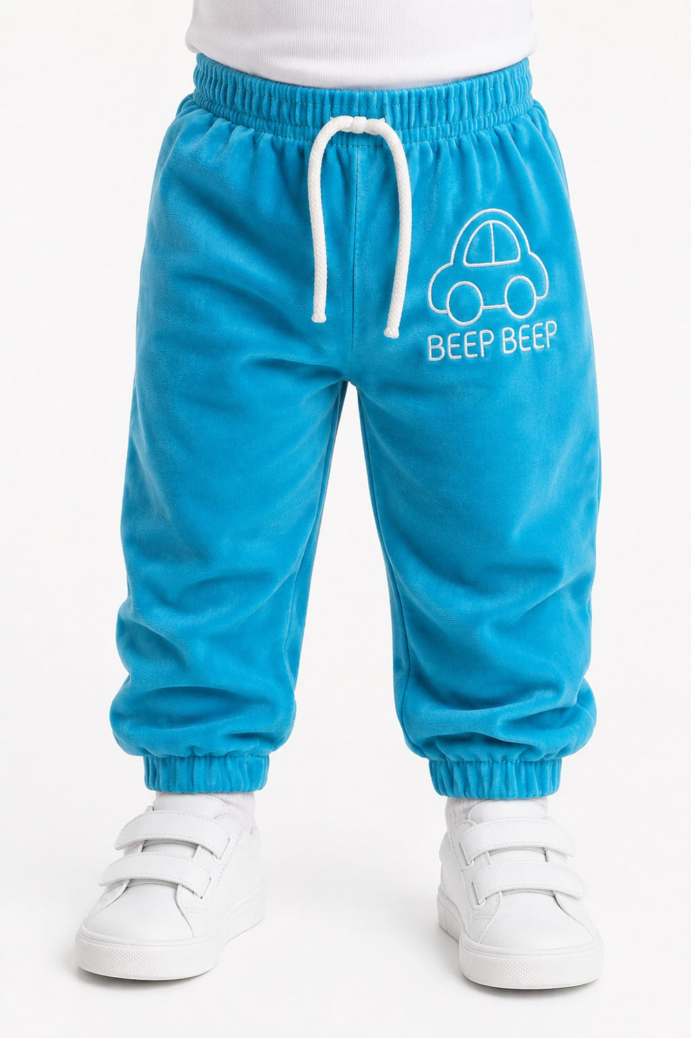Velvet Trouser (9-24M) - Sky Blue