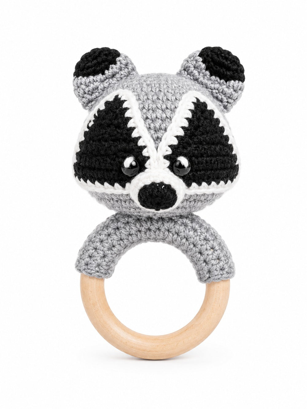 Crochet Rattle - Grey