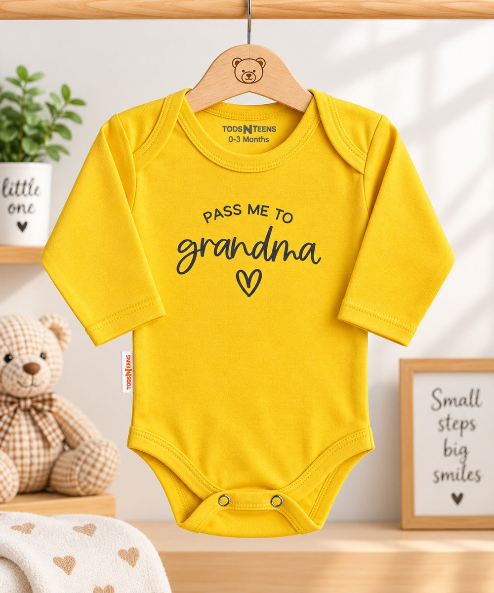 Printed Baby Full Sleeves Bodysuits - 0-12M