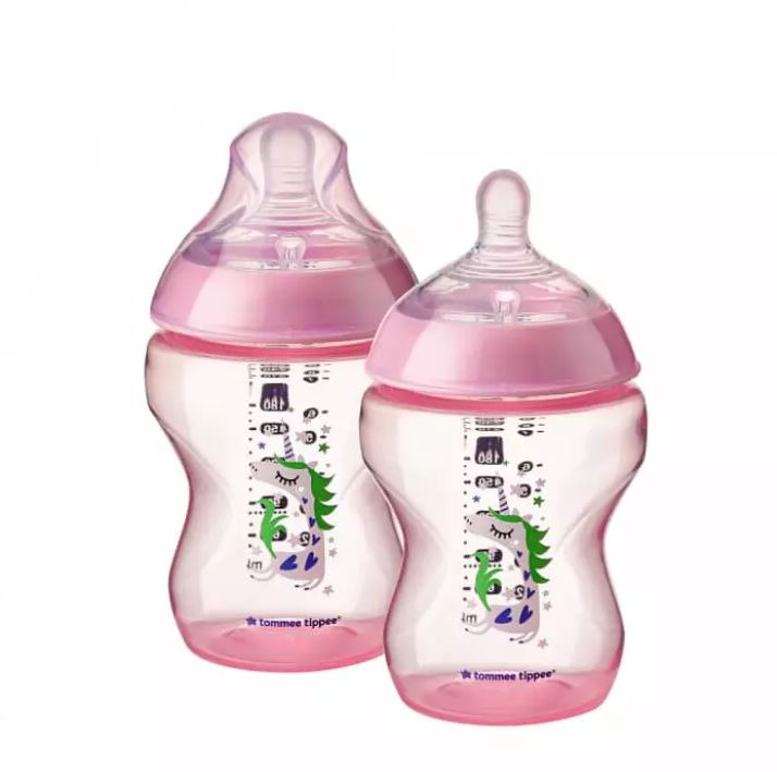 260ML/9OZ 2-PK Tinted Bottle Lime Pink Tommee Tippee 422581
