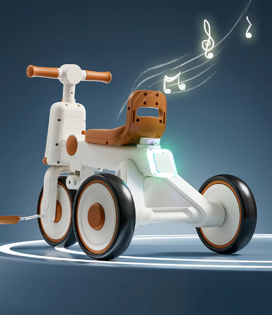 Childrens Tricycle Can Sit and Push Baby Artifact Hand Push Lightweight Folding