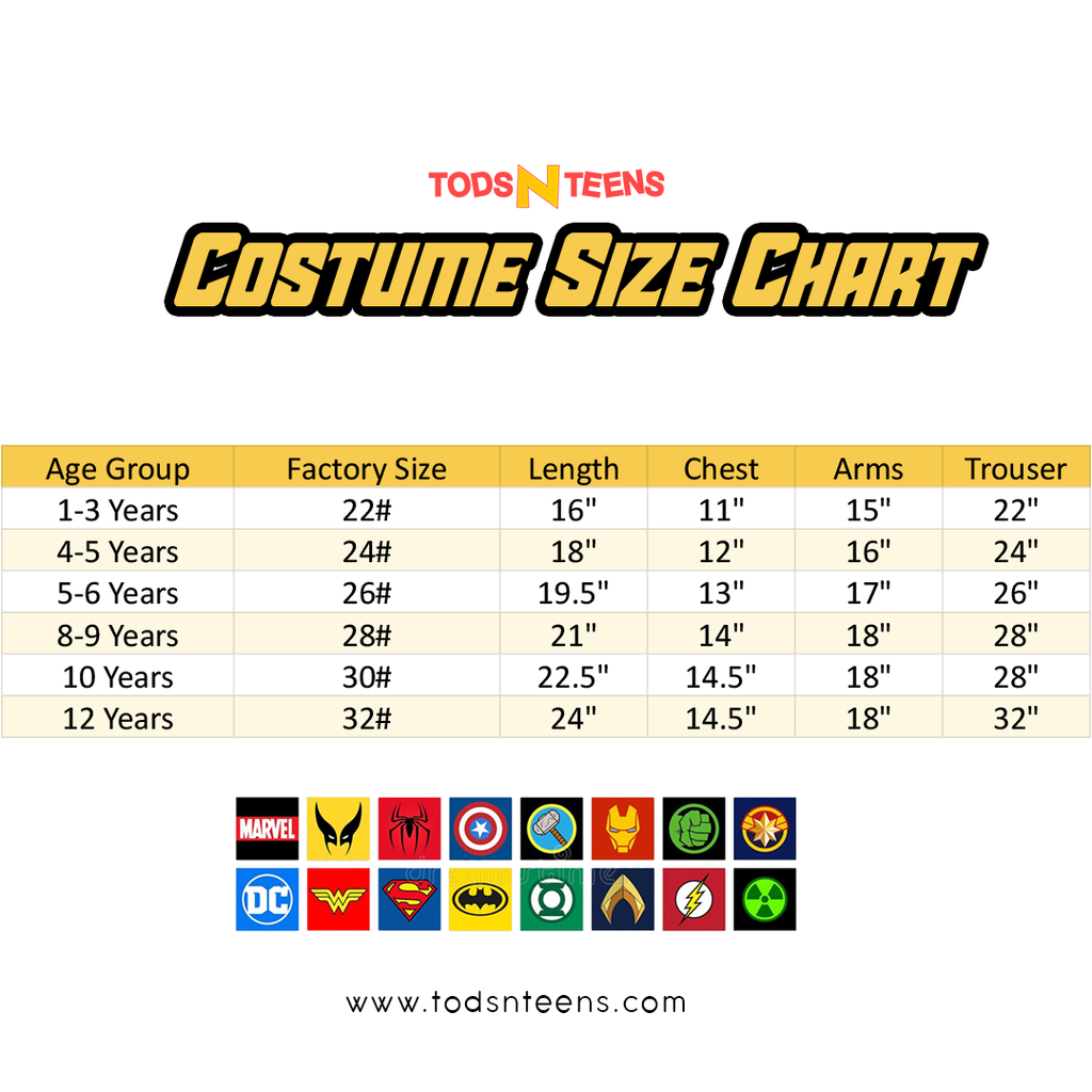 Spider Man Costume TodsNTeens