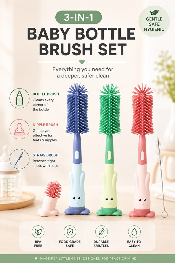 Three in One Bottle Brush