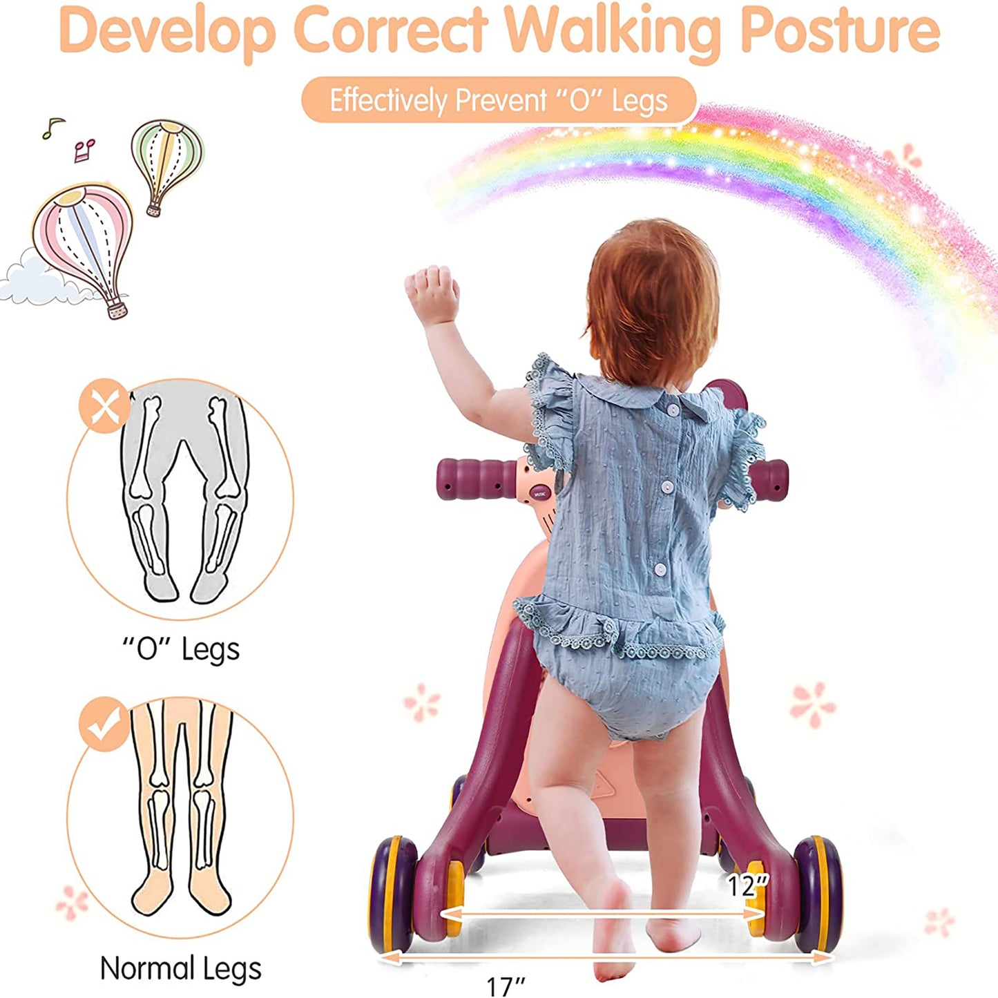Multifunctional First Step Activity Walker