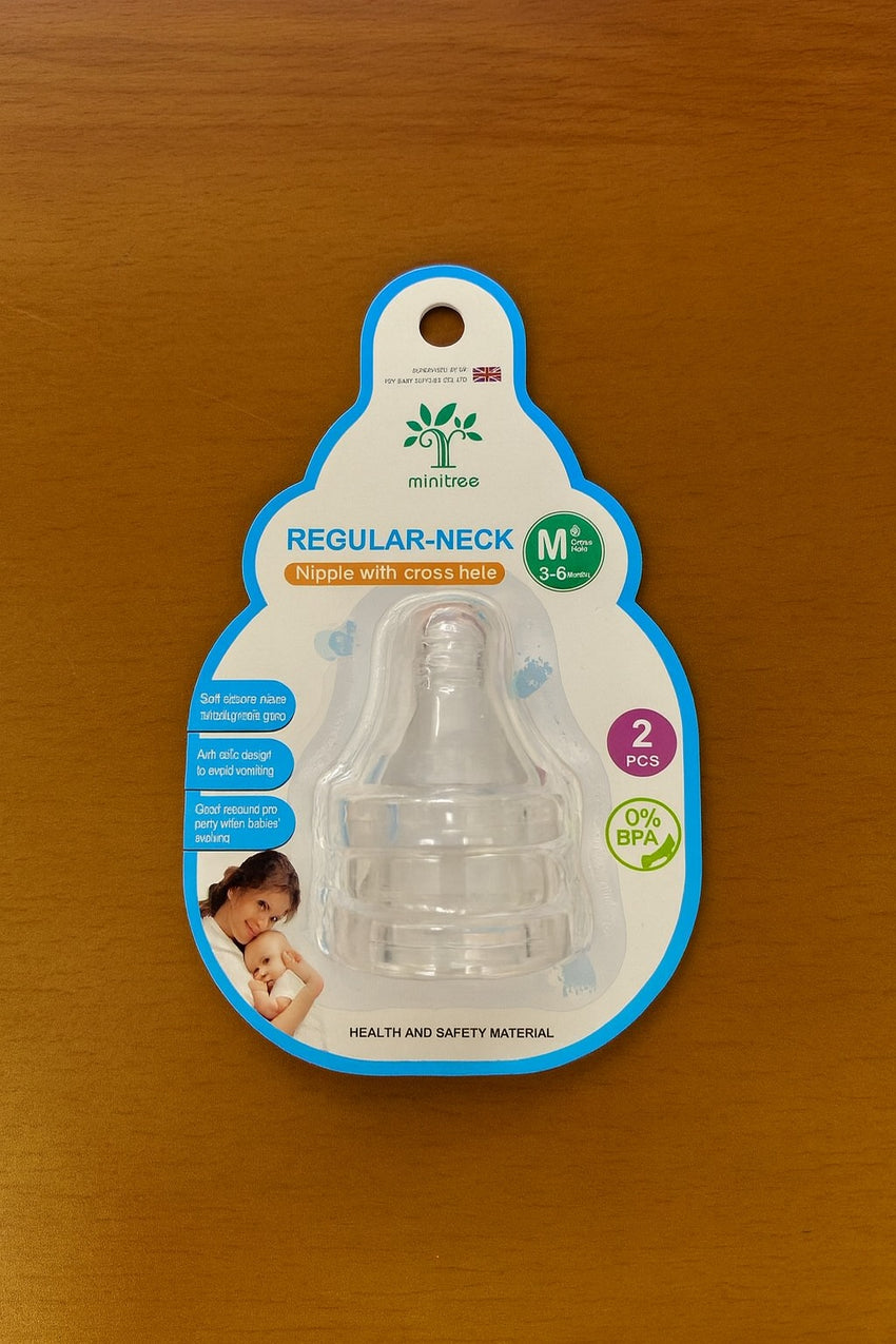 2 Piece Teat Set Wide & Regular Neck (3-6M)