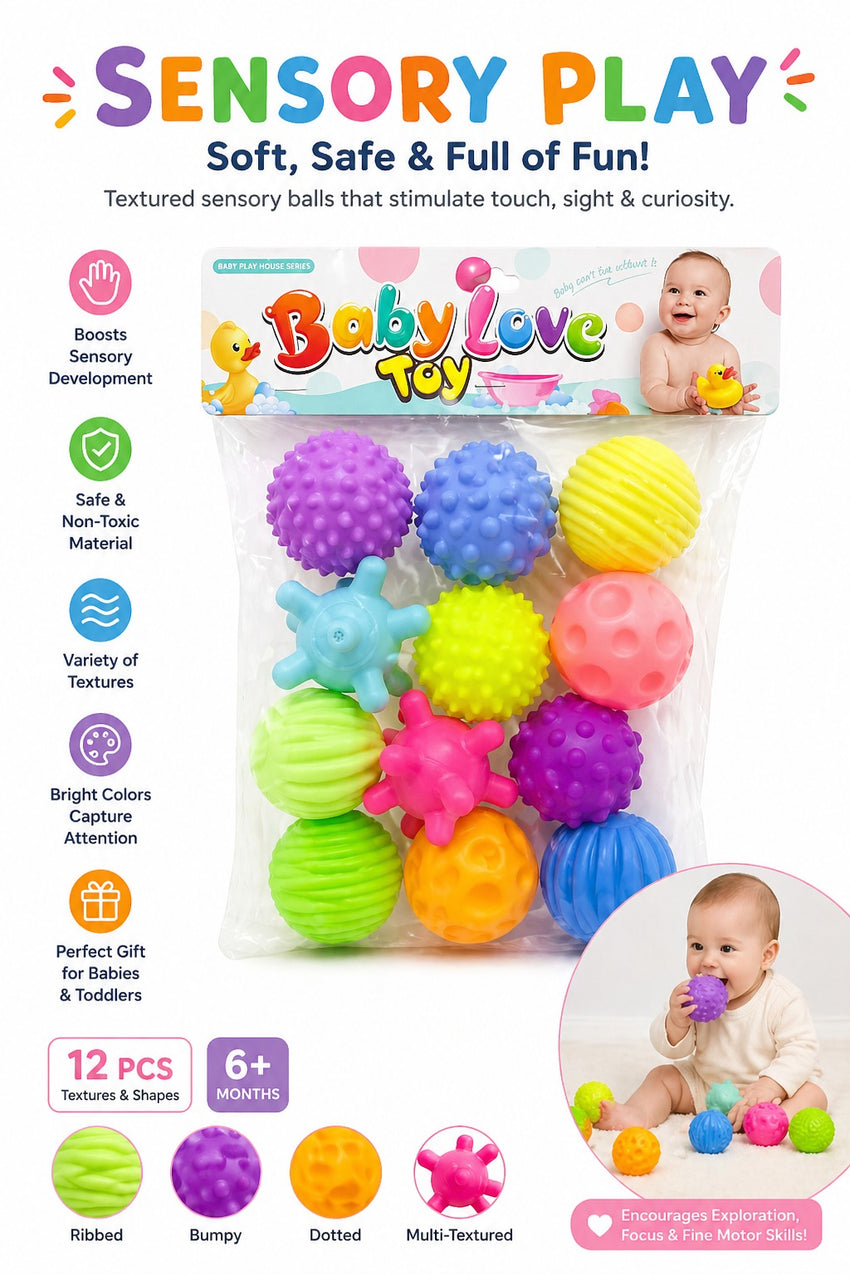 Soft Silicone Toy 12 pcs - 916-163