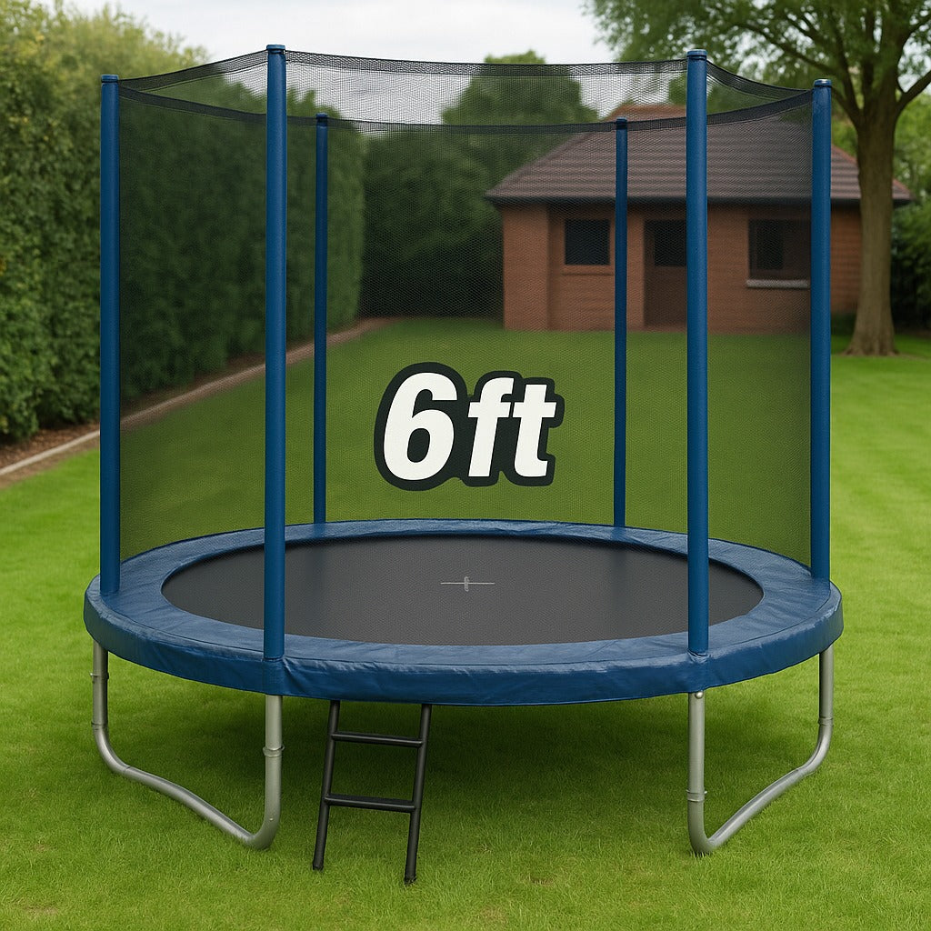 Trampoline With Net And Ladder-BZ-TRE-6