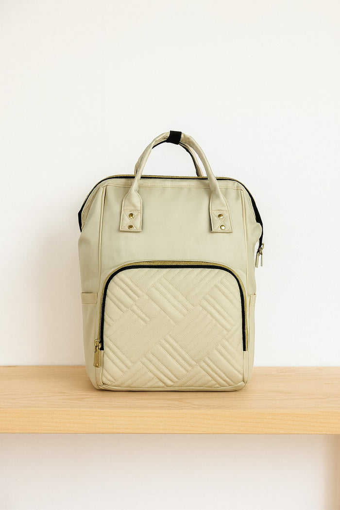 Mommy Shoulder Diaper Bag - White