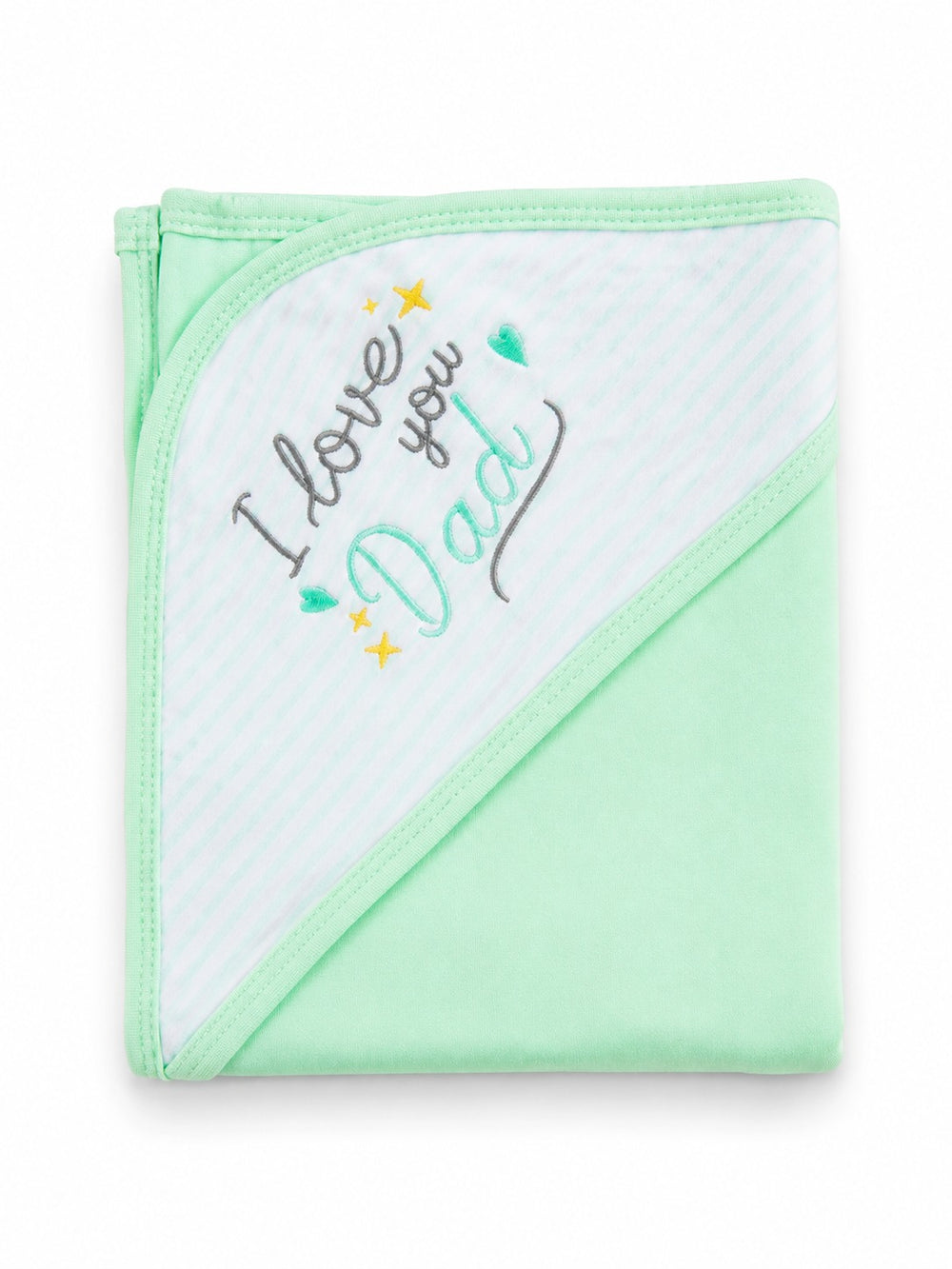 Love Dad Cotton Wrap Sheet - Green
