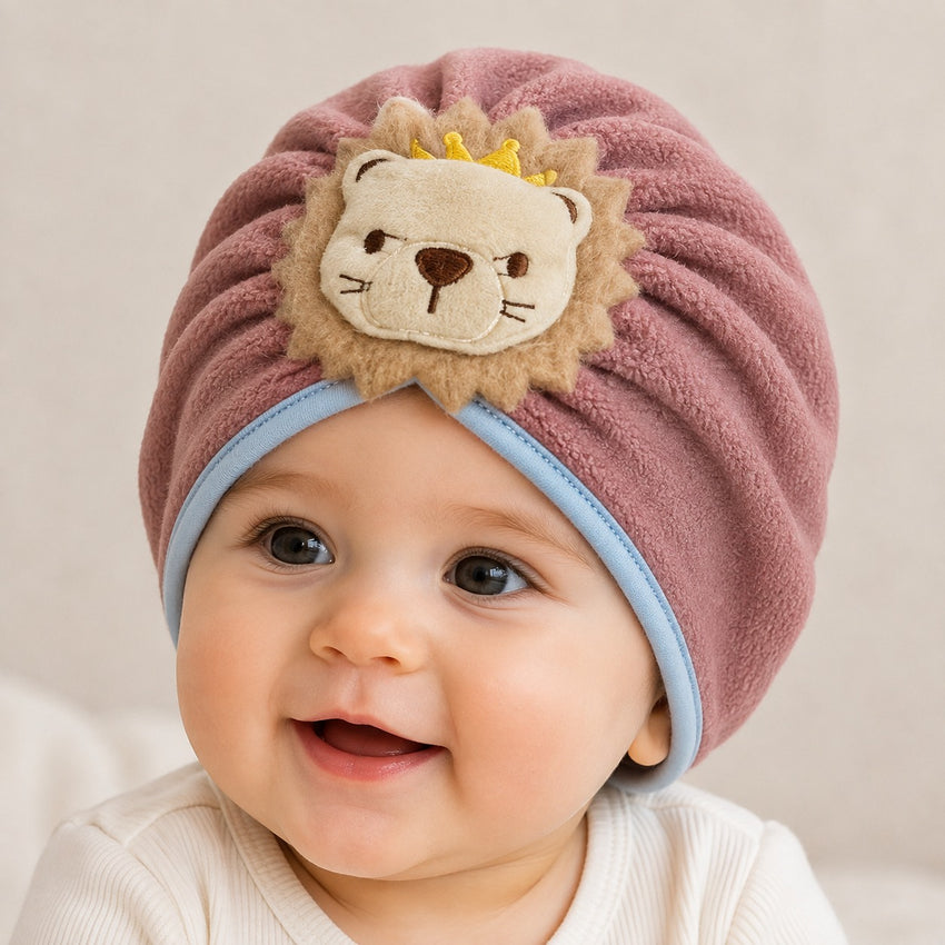 Furr winter Baby Cap (0-12M) - Red
