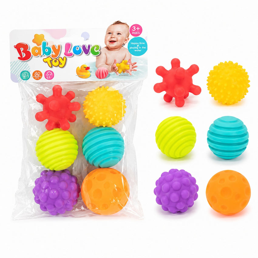 6 Pieces Soft Silicone Ball Toys