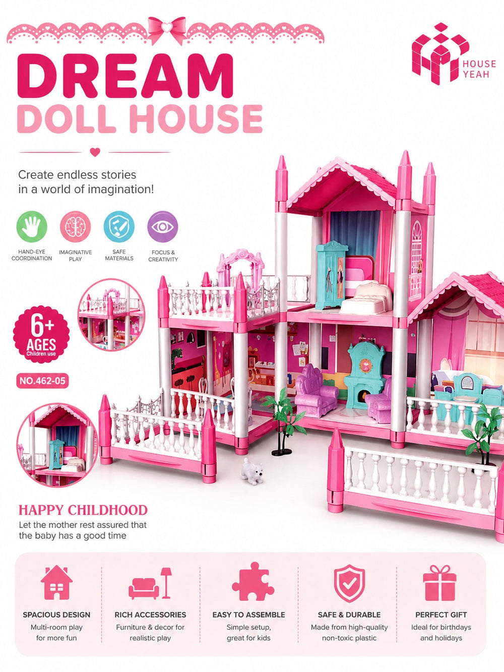 DIY Villa Play Set-462-04