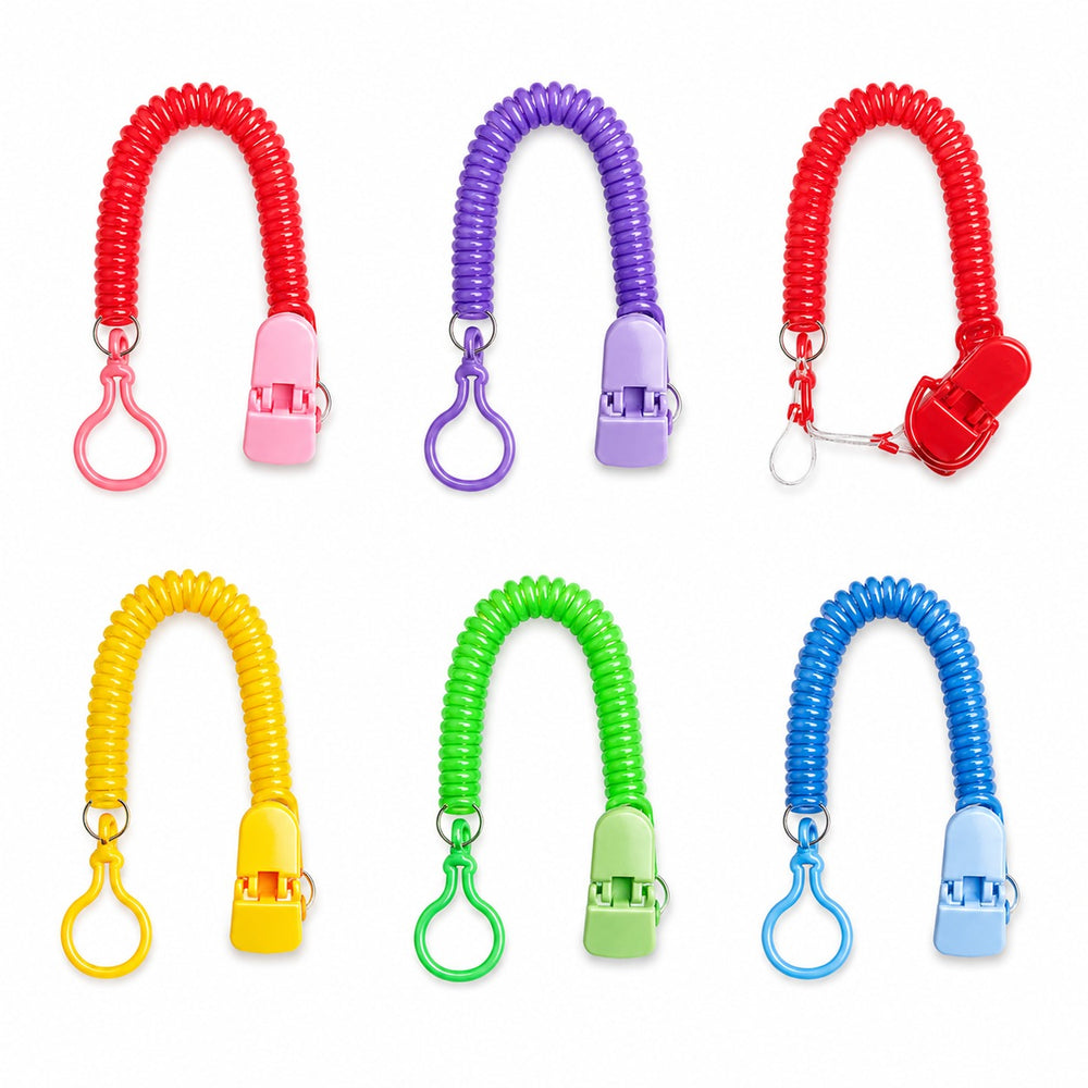 Stretchable pacifier rope with clip