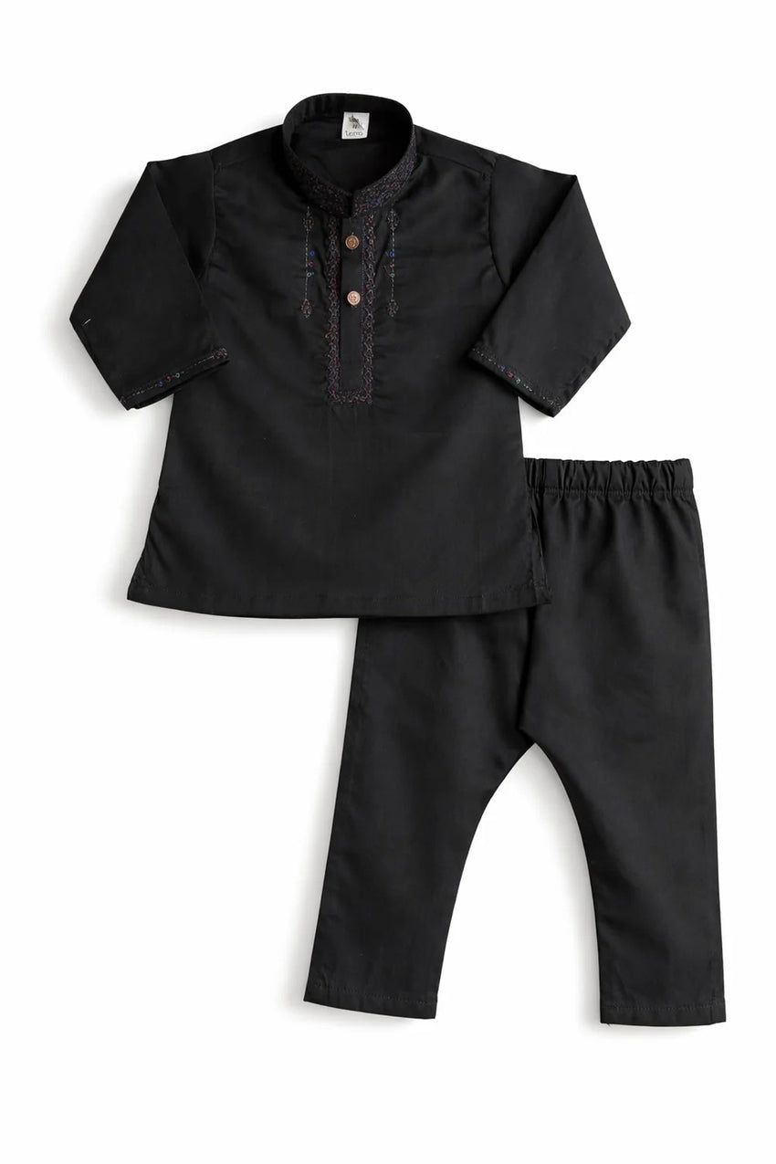 Black Lawn 2 piece set (6M-7Y)