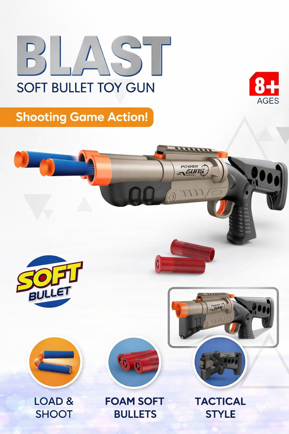 Soft Bullet Blaster Gun - 9944